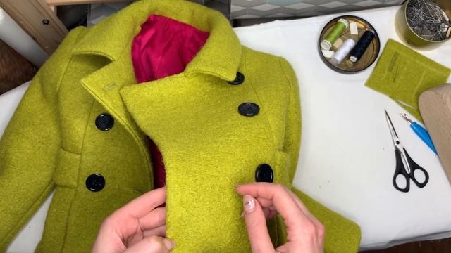 Детское зимнее пальто. 24 Пришивание пуговиц и ВТО смотреть онлайн