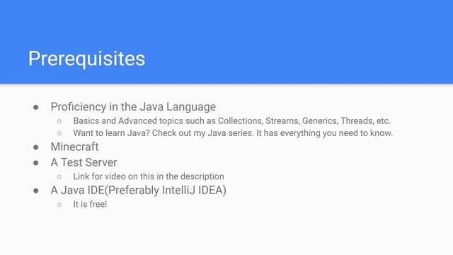 Spigot Plugin Development - 0 - Series Introduction смотреть онлайн