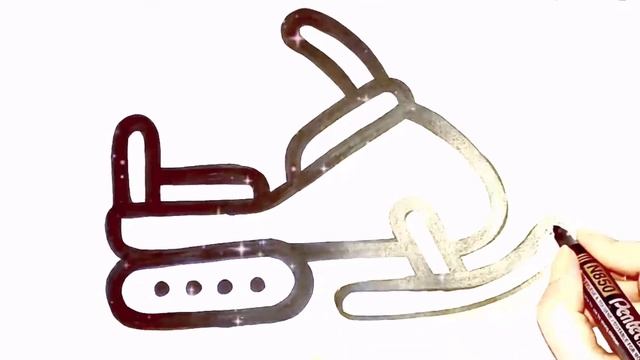 Drawing a Snowmobile for picture - bolalar uchun rasm chizish - draw a picture for children смотреть онлайн