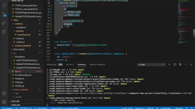 Build A TODO App with Relay 10 - Expose errors in GraphQL | JSer - Learning Relay смотреть онлайн