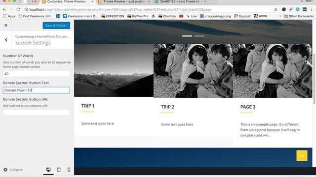 How to setup front page of Charitize Pro WordPress Theme in few minutes смотреть онлайн