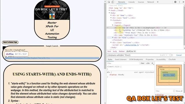 #6 XPath Starts-With and Ends-With Functions смотреть онлайн