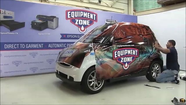 Install Car Wrap | Produce 440gsm Vinyl Car Sticker with Epson Solvent Printer смотреть онлайн