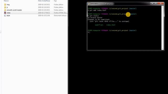Git - cofanie zmian #2 cofanie zmian ze staging area смотреть онлайн