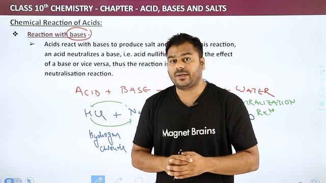 Chemical Reaction of Acids - Acid, Bases and Salts | Class 10 Chemistry 2022-23 Chapter 2 смотреть онлайн