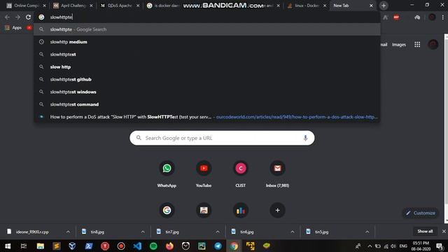 SlowLoris attack on website hosted on localhost with Docker смотреть онлайн