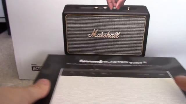 Marshall Acton & Soundblaster Roar 2 unboxing смотреть онлайн