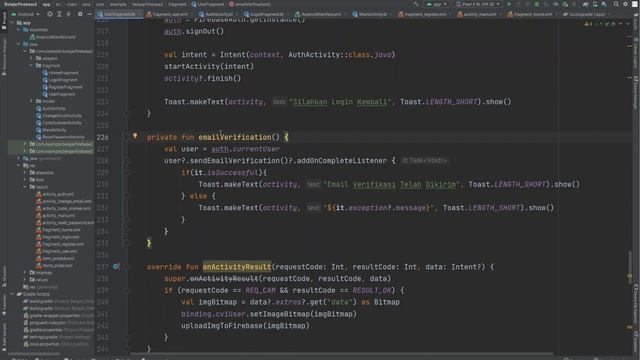 Verifikasi Email dengan Firebase - Android Studio Kotlin смотреть онлайн
