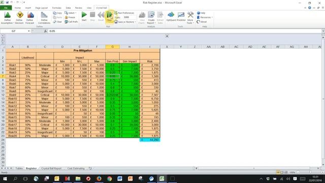 Crystal Ball for Cost Risk Analysis - Uncertainty & Risks смотреть онлайн