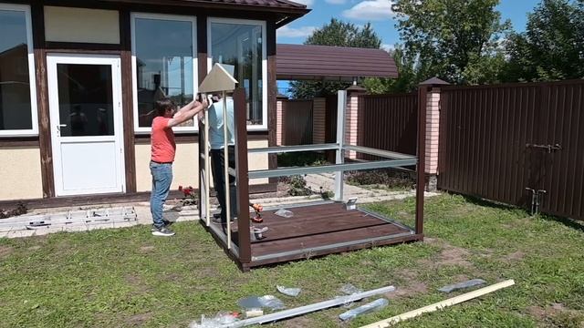 Собираем ХОЗБЛОК - КОНСТРУКТОР для дачи. Видеоинструкция. смотреть онлайн