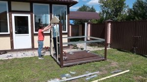 Собираем ХОЗБЛОК - КОНСТРУКТОР для дачи. Видеоинструкция.