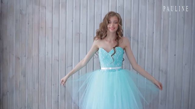 Платье Лавью, с короткой пышной юбкой и открытыми плечами от PAULAIN смотреть онлайн