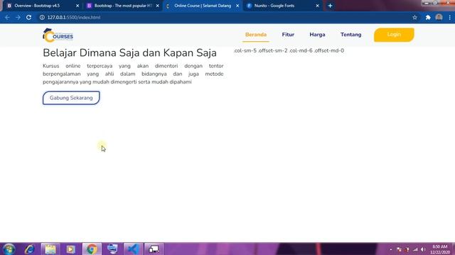 WORKSHOP HIMATIK | Membuat website yang responsive menggunakan Bootstrap 4.5 dan Github смотреть онлайн
