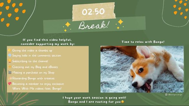🍎STUDY WITH ME & MY PUPPY!🦊🧡[MYSTERY FOREST AMBIENCE] Real Time Pomodoro 25 5 + Vlog During Break!📚 смотреть онлайн