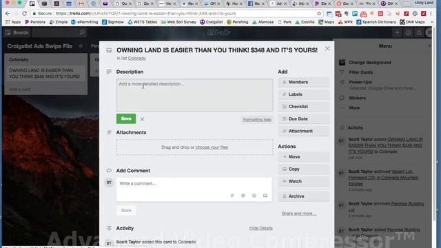 Scrape CL Ads & ad to Trello смотреть онлайн