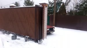 Телескопические откатные ворота Бастионъ