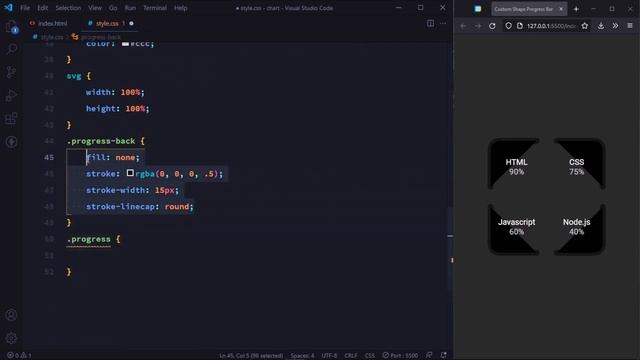 Custom Progress Bar | How To Create Progress Bar In Any Shape CSS смотреть онлайн