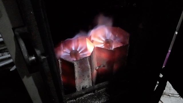 горелка на отработке в дровяном котле кентатсу. смотреть онлайн
