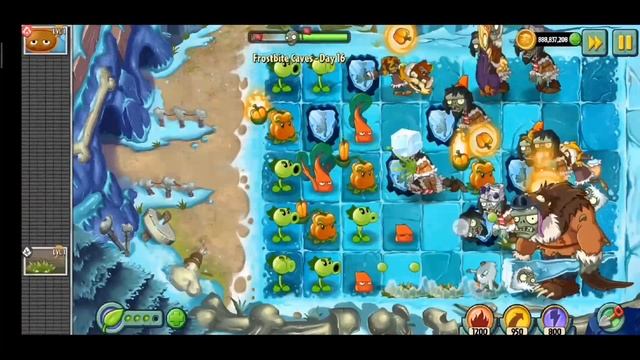 Как пройти Frostbite Caves только Peashooter смотреть онлайн