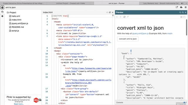 07 Convert XML to JSON смотреть онлайн