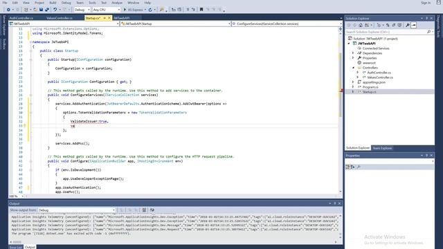 JWT (JSON Web Token) ASP.NET core Authentication Part 3 смотреть онлайн