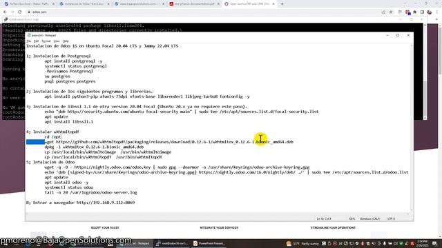 Video 62: Instalación de Odoo 16 en Ubuntu 20.04 y 22.04 смотреть онлайн