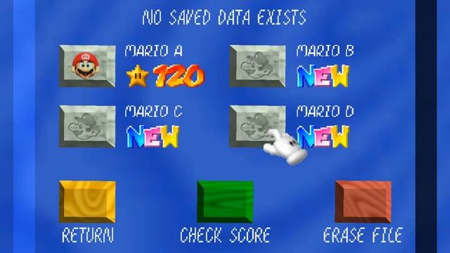 Super Mario 64 - Error Screen (HD Remaster)