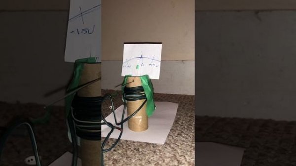 Made a galvanometer at home