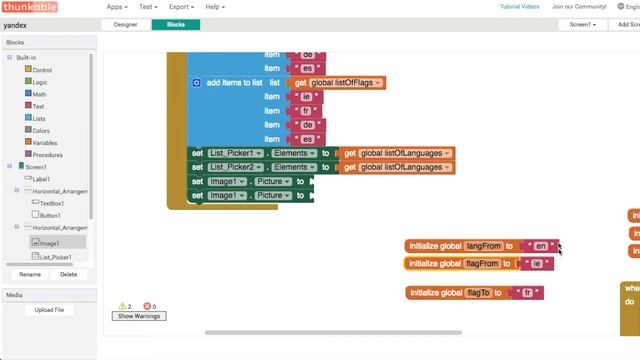 Finishing the Thunkable Translation App [countryflags.io API] смотреть онлайн