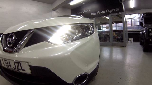 2014 white Nissan Qashqai Acenta смотреть онлайн