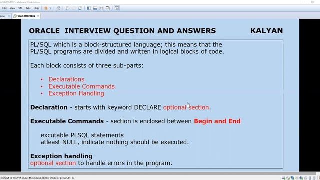 Oracle PL-SQL, ORACLE Q&A,ORACLE BASICS - PL/SQL смотреть онлайн