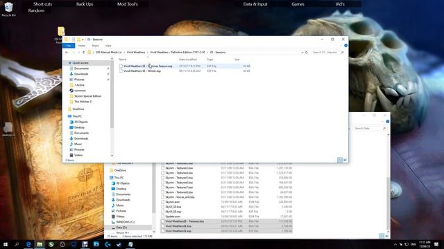 Skyrim SE Vivid Weathers Manuwal Mod Instal