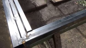 Сварка откатных ворот.