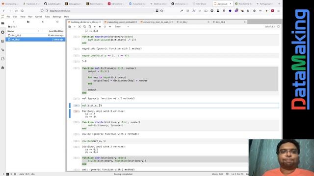 Building a Dictionary Library for Natural Language Processing in Julia смотреть онлайн