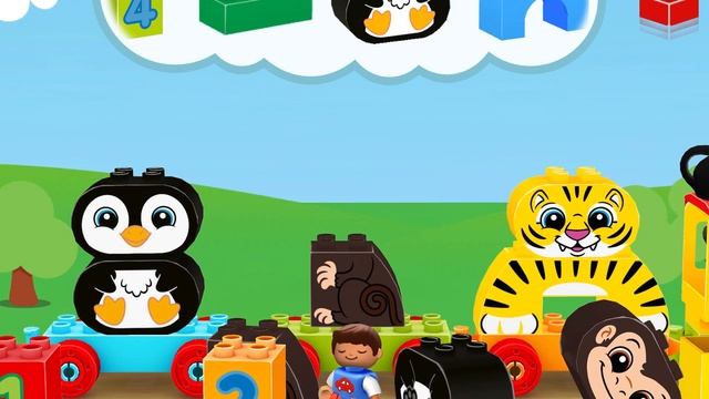 Развивающая игра для детей ЛЕГО поезд lego duplo train смотреть онлайн