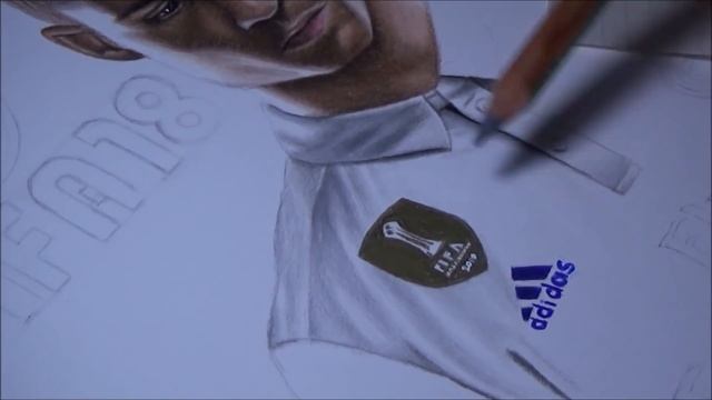 Drawing Ronaldo from "FIFA 18" (Ronaldo Edition) смотреть онлайн