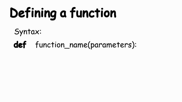How to define a function in python смотреть онлайн
