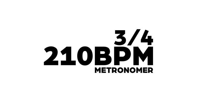 210 BPM Metronome 3/4 смотреть онлайн