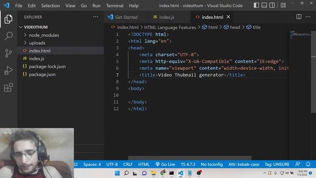 Node.js FFMPEG Project to Generate Video Thumbnail as PNG Image at Certain Time in Express смотреть онлайн