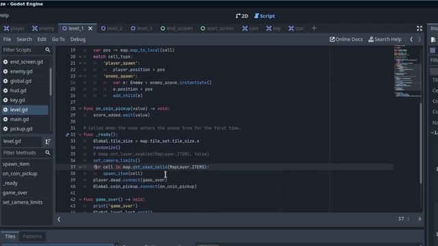 Godot 4 Tilemap Scene Tiles Tutorial смотреть онлайн