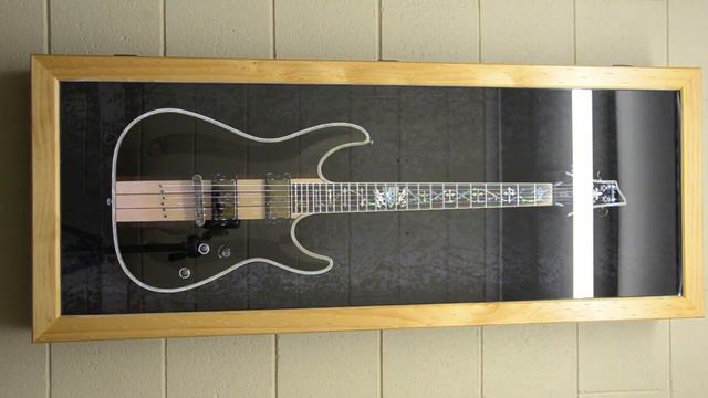 Guitar Display Case with SMD5050 RGB LED lighting смотреть онлайн