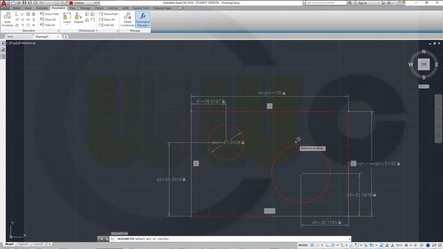 1.3 Kontur 2 parametric - Autocad 2018 Training смотреть онлайн