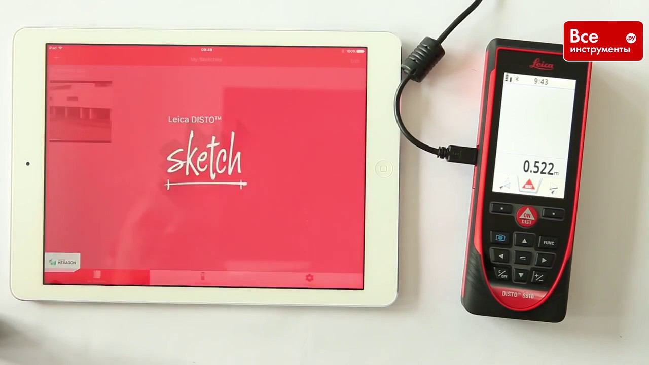 Программное обеспечение для Leica DISTO S910 и D810 touch смотреть онлайн
