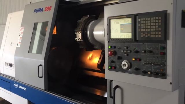Daewoo Model Puma 500 2 Axis Slant Bed CNC Lathe (2000) смотреть онлайн