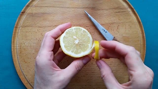 Лимон с завитком. Украшение из ЛИМОНА смотреть онлайн