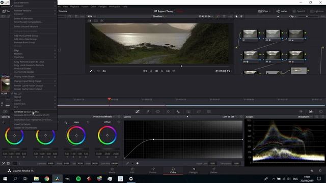 Davinci Resolve 15 | How To Export A LUT смотреть онлайн