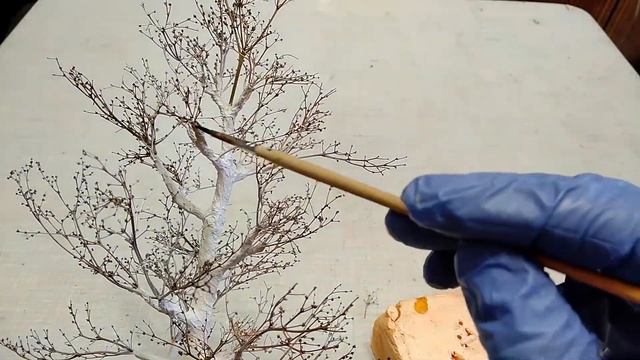 Как сделать дерево для диорамы.Часть 1(берёза). смотреть онлайн