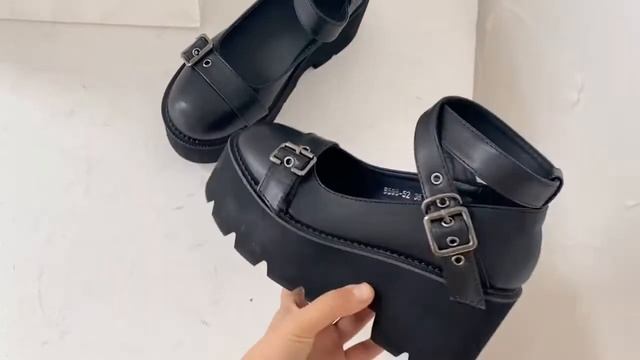 Осенние туфли; женские туфли лодочки; повседневные с пряжкой на высоком каблуке; черные mary jane смотреть онлайн