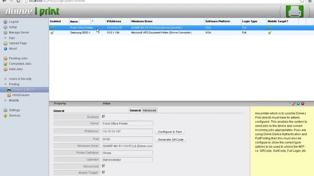 Drivve | Print for Sharp Technical Certification - Lesson 3 - Printer setup смотреть онлайн