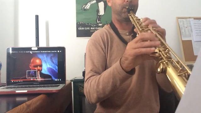 Miguel Guinea. Soprano sax Yamaha YSS 475. Struttin with some barbacue. Solo B. Marsalis смотреть онлайн